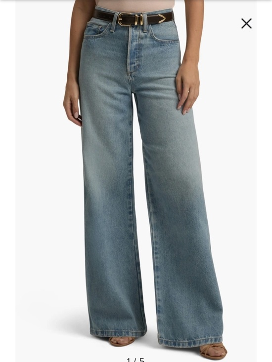 Favorite Daughter Denim - Favorite Daughter The Masha Light Wash Denim Jeans size 30 High rise wide leg